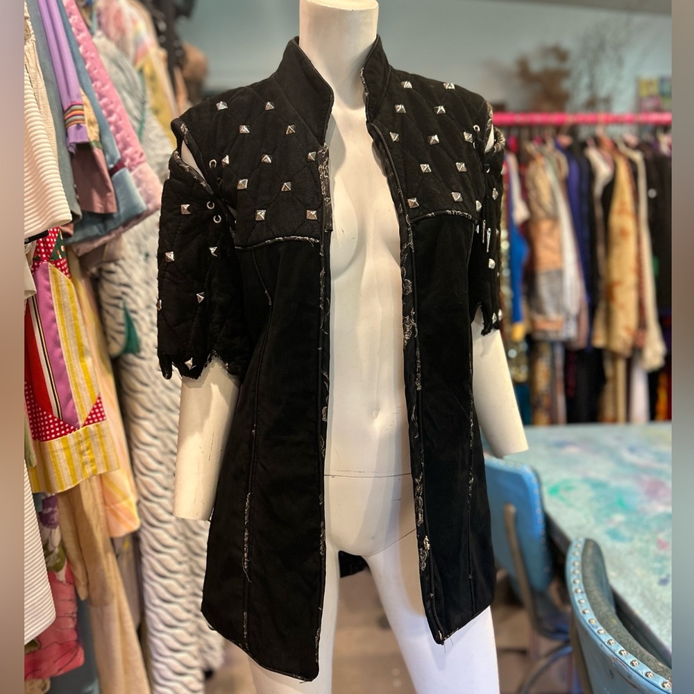 Vintage Heavy Metal Suede Vest